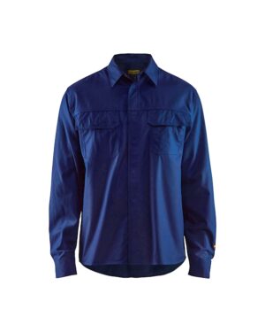 Vlamvertragend overhemd Marineblauw