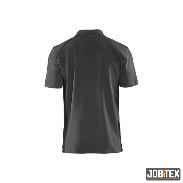 Poloshirt piqué Medium Grijs/Zwart