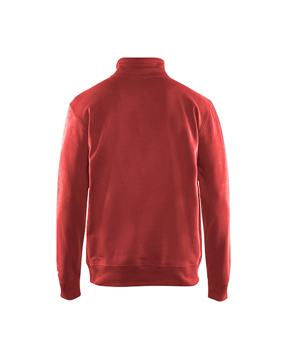 Sweatshirt met halve rits Rood
