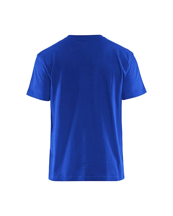 T-shirt bi-colour Korenblauw/Zwart
