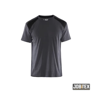 T-shirt bi-colour Medium Grijs/Zwart