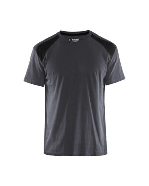 T-shirt bi-colour Medium Grijs/Zwart