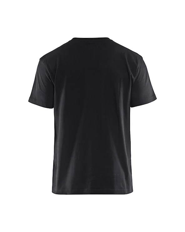 T-shirt bi-colour Zwart/Donkergrijs