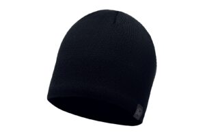 KNITTED & POLAR HAT SOLID BLACK