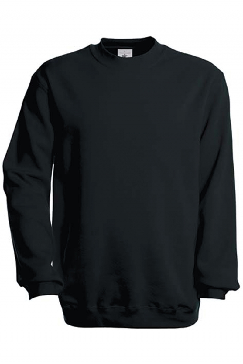 CGSET Crew Neck Sweatshirt Set In Black