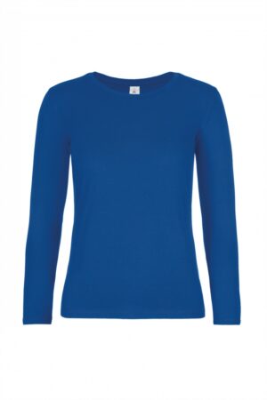 Ladies' T-shirt long sleeve Royal Blue
