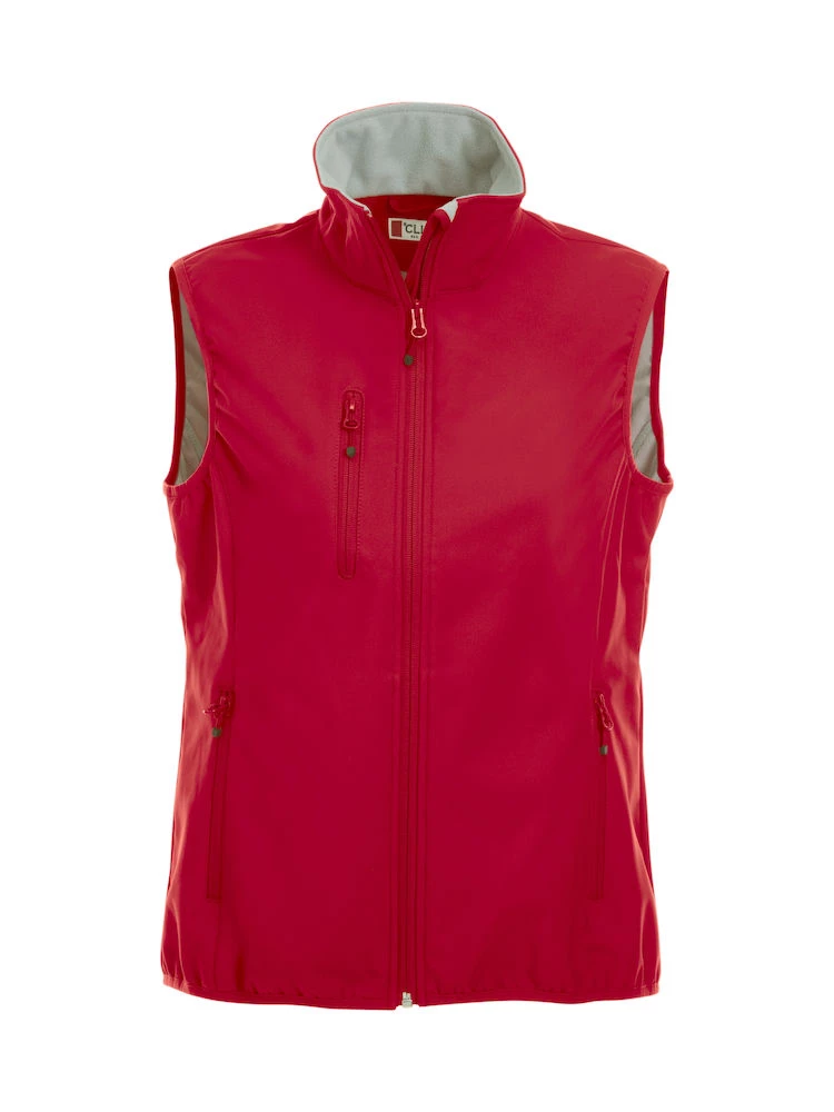 Basic Softshell Vest Ladies rood
