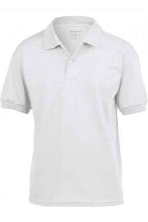 Dryblend Classic Fit Youth Jersey Polo White