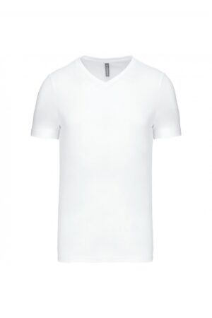 T-shirt V-hals korte mouwen White