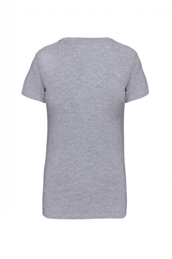 Dames T-shirt V-hals Korte Mouwen Oxford Grey