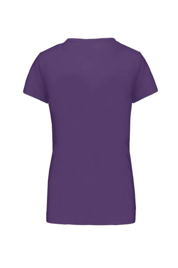 Dames T-shirt V-hals Korte Mouwen Purple