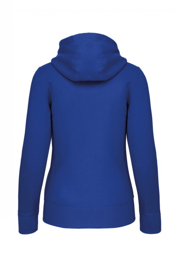 Damessweater met rits en capuchon Light Royal Blue