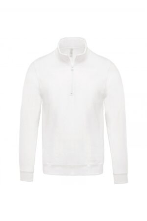 Sweater met ritshals White