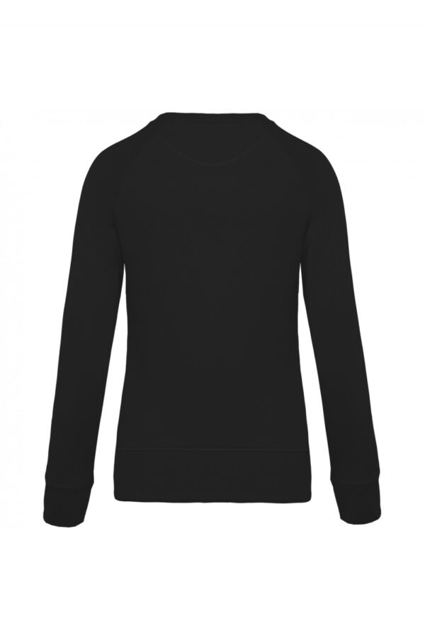 Damessweater BIO ronde hals raglanmouwen Black