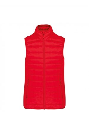 Ladies' lightweight sleeveless down jacket Red