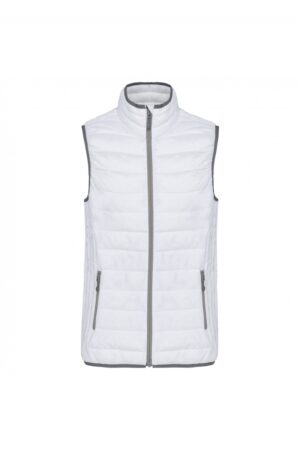 Ladies' lightweight sleeveless down jacket White