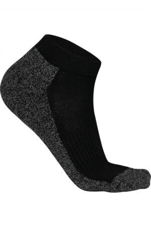 Korte sokken multisport zwart/grijs