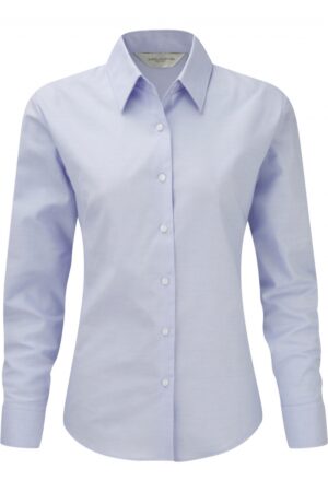 Ladies' Long Sleeve Easy Care Oxford Shirt Oxford Blue