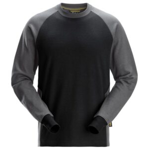 2840 Tweekleurig Sweatshirt Zwart/Grijs