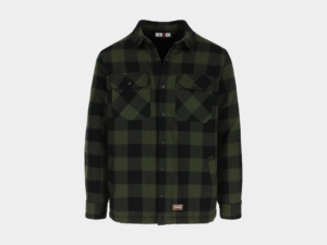 Puro Houthakkershemd Flannel Khaki/Zwart