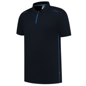 202703 Poloshirt Accent Navy/Royal Blue