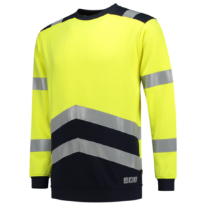 Sweater Multinorm Bicolor Fluo Yellow/Ink