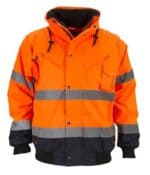 BOMBER JACKET HI-VIZ 3-IN-1 Fluo Oranje/Navy