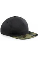 B691 Snapbackpet met Zwart/Jungle Camou