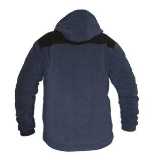 MOSCOU Fleece met Kap Marine/Zwart