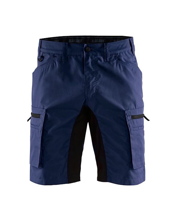 1449 Service Werkshort met Stretch Marineblauw/Zwart