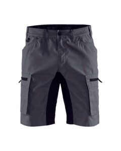 1449 Service Werkshort met Stretch Grijs/Zwart