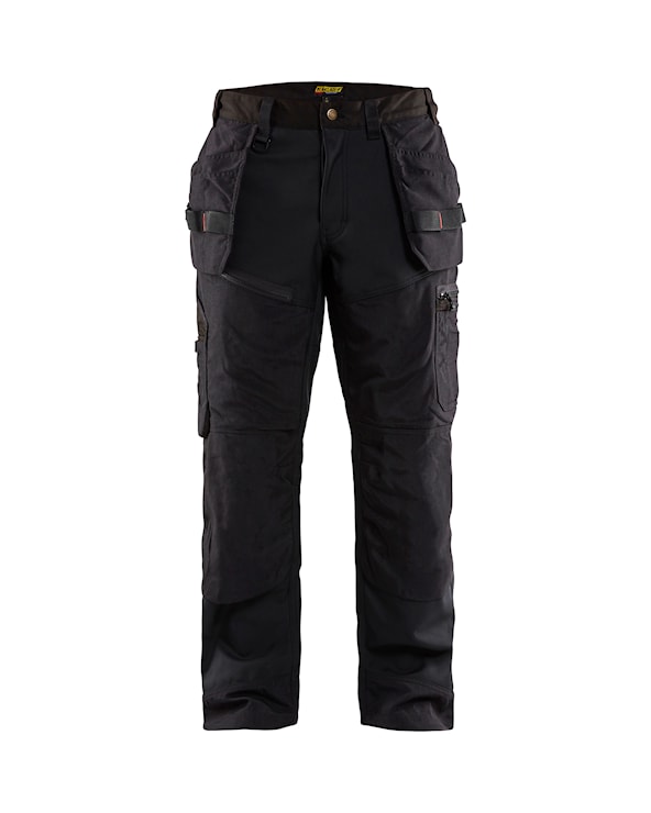 1500 Softshell Werkbroek met Holsterzakken Zwart