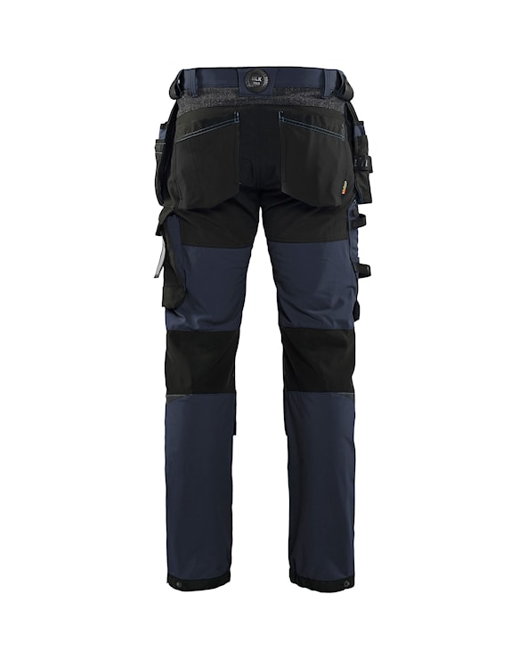 1522 Full Stretch Werkbroek + Holsterzakken Donkermarine/Zwart