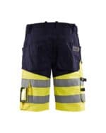 1541 High-Vis Werkshort met Stretch Marineblauw/Geel