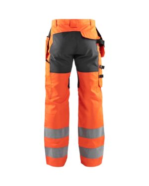 1522 High-Vis Werkbroek met Stretch Oranje/Mediumgrijs