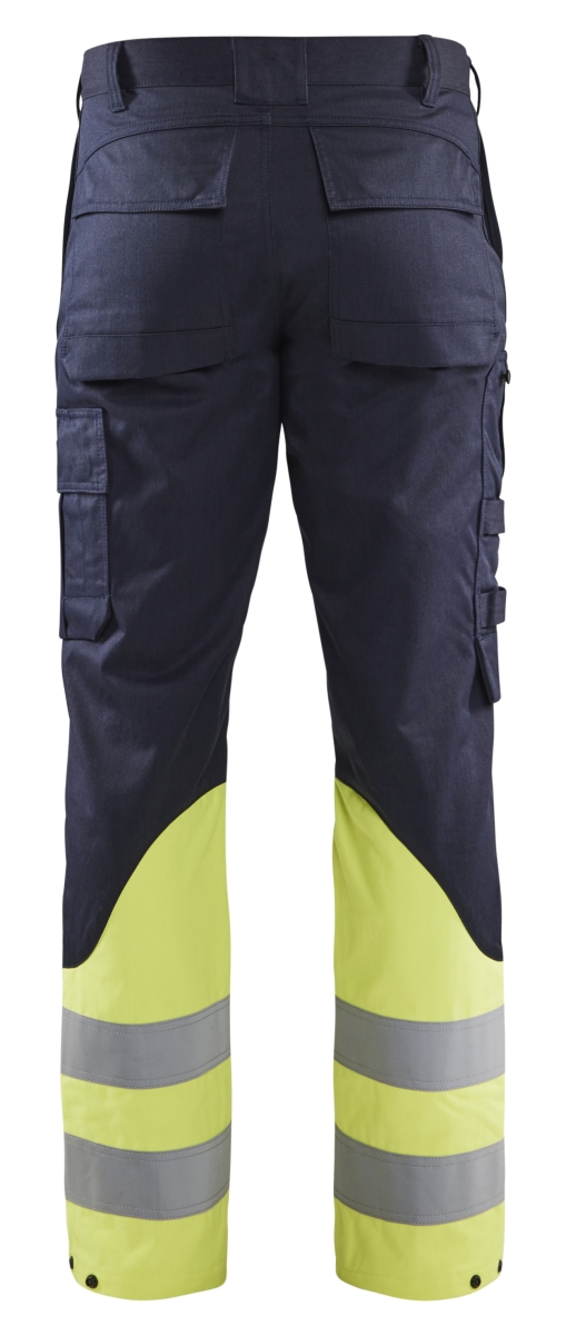 1705 Vlamvertragende Werkbroek Inherent Steel Navy/Geel