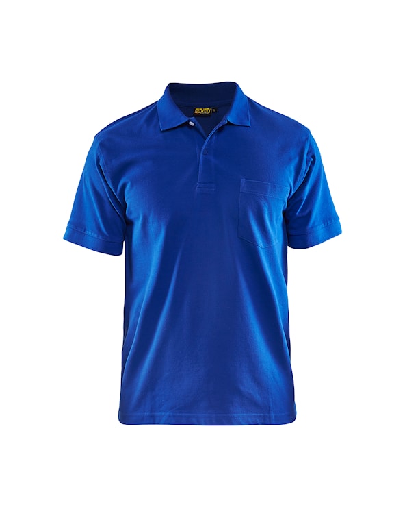 Piqué Polo Korenblauw