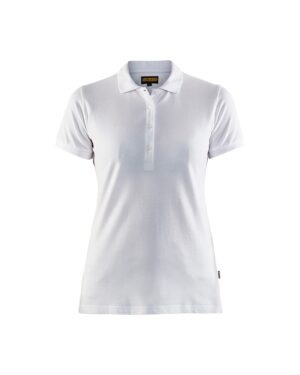 Dames poloshirt piqué Wit