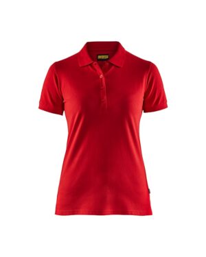 Dames poloshirt piqué Rood