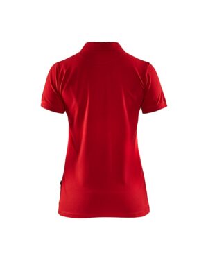 Dames poloshirt piqué Rood