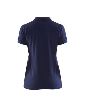 Dames poloshirt piqué Marineblauw