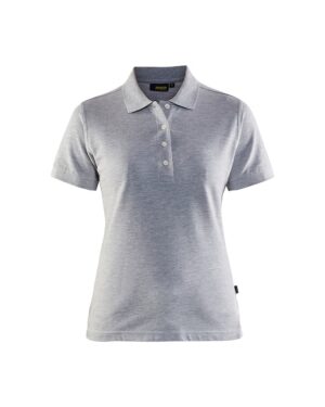 Dames poloshirt piqué Grijs Mêlee