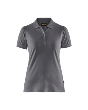 Dames poloshirt piqué Grijs