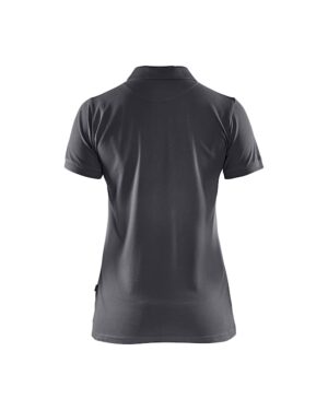 Dames poloshirt piqué Donkergrijs