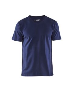 T-Shirt, V-hals Marineblauw