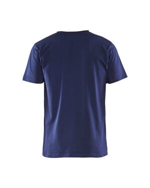 T-Shirt, V-hals Marineblauw