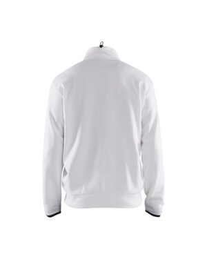 Service sweatshirt met rits Wit/Donkergrijs