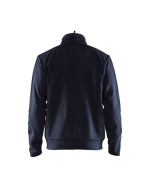 Service sweatshirt met rits Donker marineblauw/Zwart