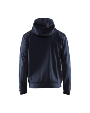 Hoodie met rits Donker marineblauw/Zwart