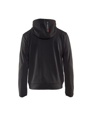 Hoodie met rits Zwart/Rood